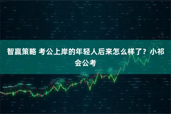 智赢策略 考公上岸的年轻人后来怎么样了？小祁会公考